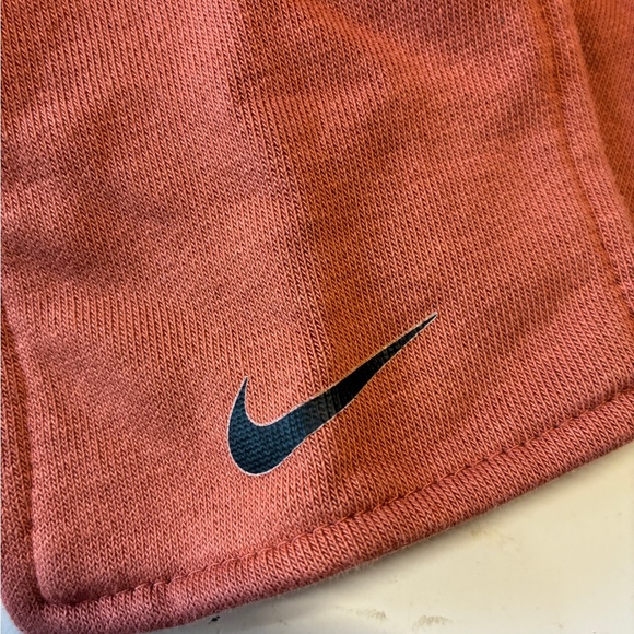 Nike Women's Dri-FIT Studio Short Sleeve Yoga Top, Dusty Peach Size XS, Wrap Tie - Picture 9 of 16